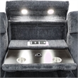 Parker Living Dalton - Lucky Charcoal Power Reclining Sofa Loveseat and Recliner