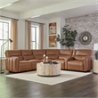 Parker Living Modesto Sable 6PC Power Adjustable Headrests Reclining Sectional