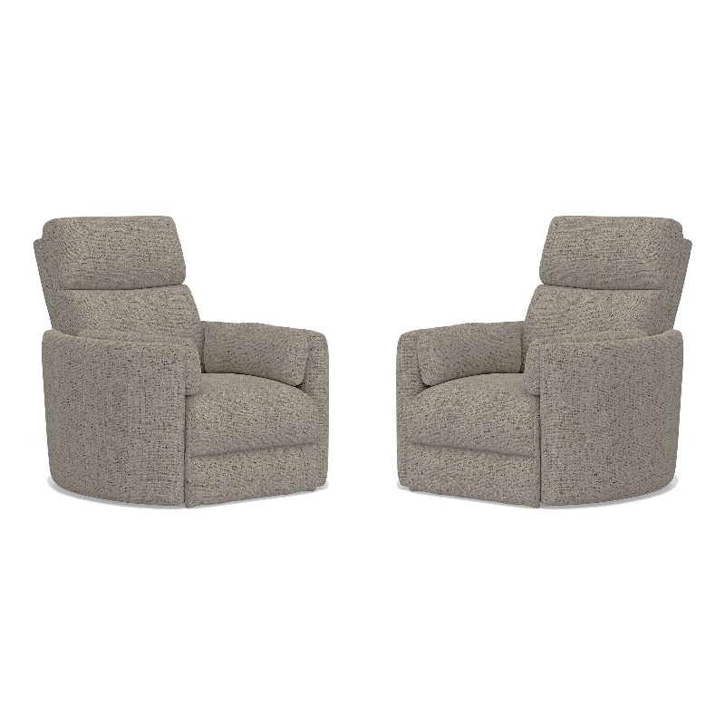 Parker Living Radius - Burlap Manual Swivel Recliner Two Pack