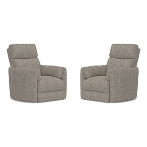 Parker Living Radius - Burlap Manual Swivel Recliner Two Pack