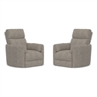 Parker Living Radius - Burlap Manual Swivel Recliner Two Pack