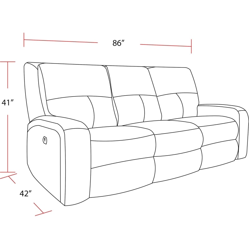 Parker Living Polaris - Slate Power Reclining Sofa Loveseat and Recliner