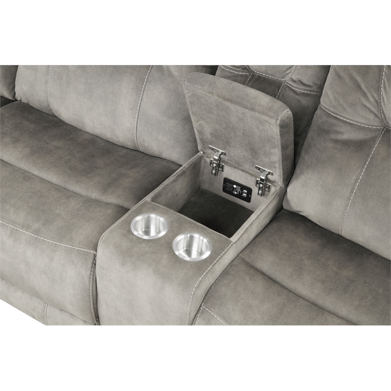 Parker Living Cooper - Shadow Natural 6 Piece Modular Manual Reclining Sectional