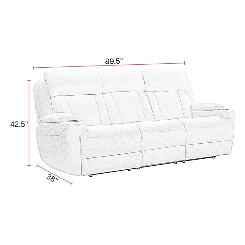 Parker Living Dalton - Lucky Fawn Power Reclining Sofa Loveseat and Recliner