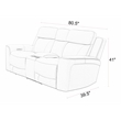 Parker Living Calgary - Autumn Umber Power Reclining Console Loveseat P2
