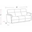 Parker Living Radius - Mega Ivory Power Reclining Sofa and Two Recliners