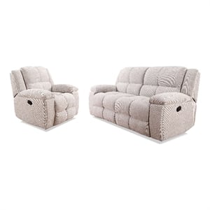 Parker Living Buster - Opal Taupe Manual Reclining Sofa and Recliner