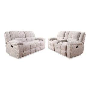 Parker Living Buster - Opal Taupe Manual Reclining Sofa and Loveseat