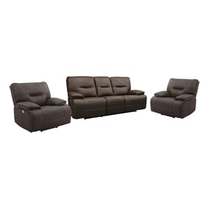Parker Living Spartacus - Chocolate Power Reclining Sofa and Two Recliners