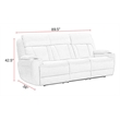 Parker Living Dalton - Lucky Charcoal Power Reclining Sofa and Loveseat