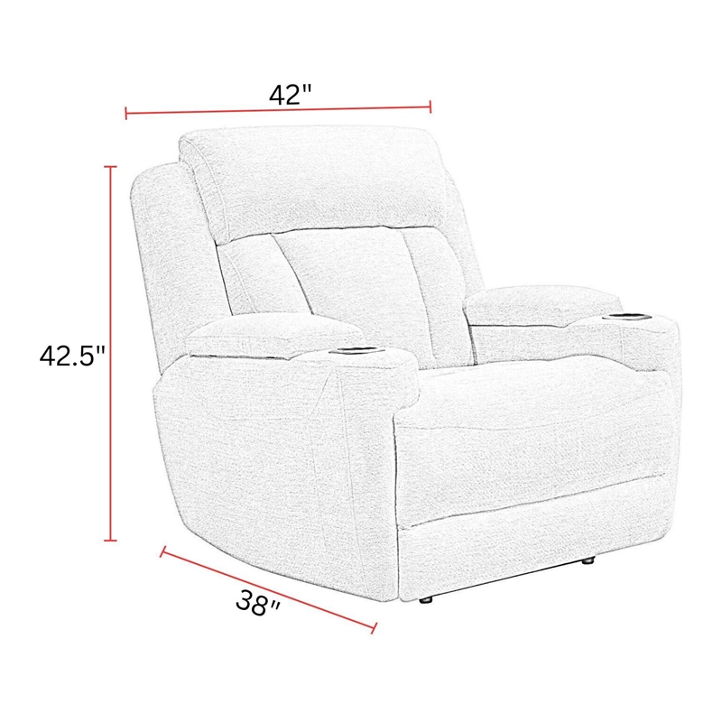 Parker Living Dalton - Lucky Charcoal Power Reclining Sofa and Two Recliners