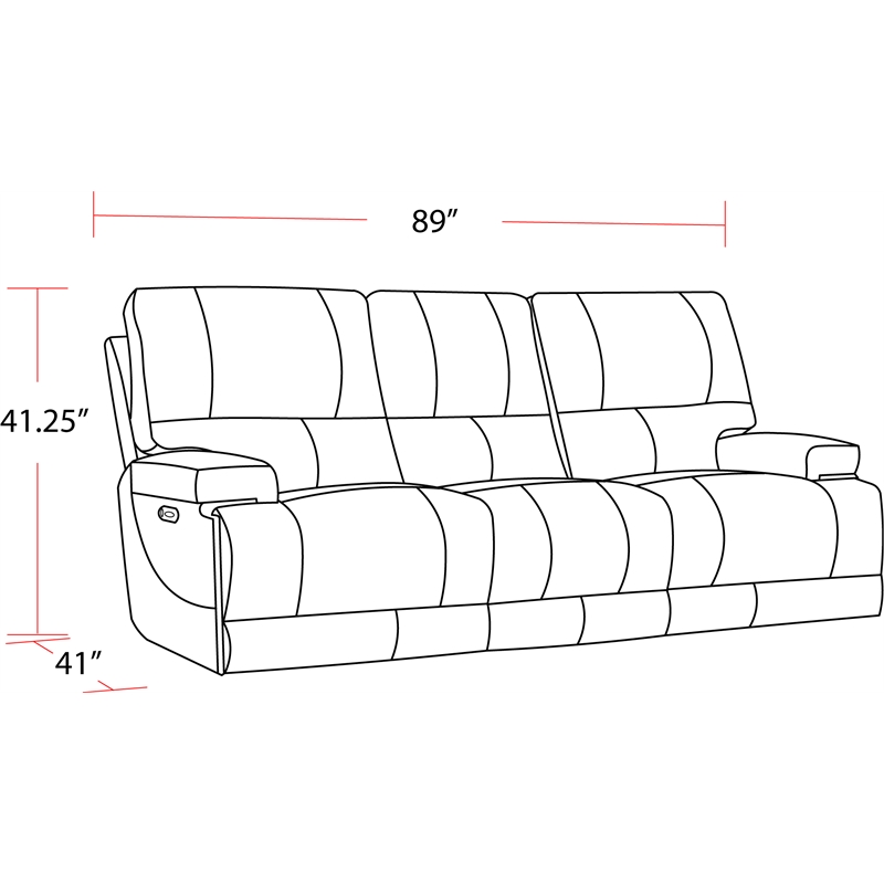 Parker Living Whitman Verona Linen Power Reclining Sofa and Two Recliners