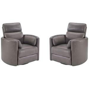 Parker Living Radius - Florence Heron - Power Swivel Glider Recliner Two Pack