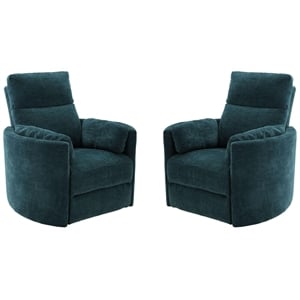 Parker Living Radius - Peacock Power Swivel Glider Recliner Two Pack