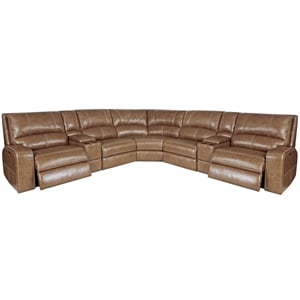 Swift Bourbon 7 Piece Power Reclining Adjustable Headrests Sectional