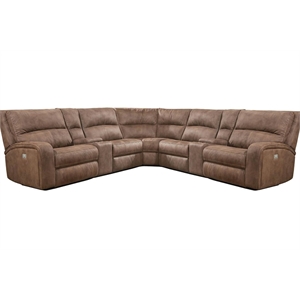 Polaris Kahlua 7 Piece Power Reclining Adjustable Headrests Sectional