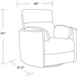 Parker Living Radius - Florence Ivory - Power Swivel Glider Recliner Two Pack