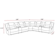 Parker Living Bolton - Misty Storm 7 Piece Reclining Sectional