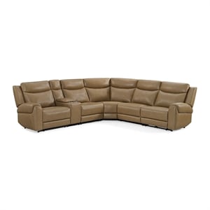 Parker Living Momentum Cashew 6 Piece Power Reclining Headrests Sectional