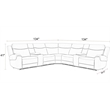 Momentum Cashew 7 Piece Power Reclining Adjustable Headrests Sectional