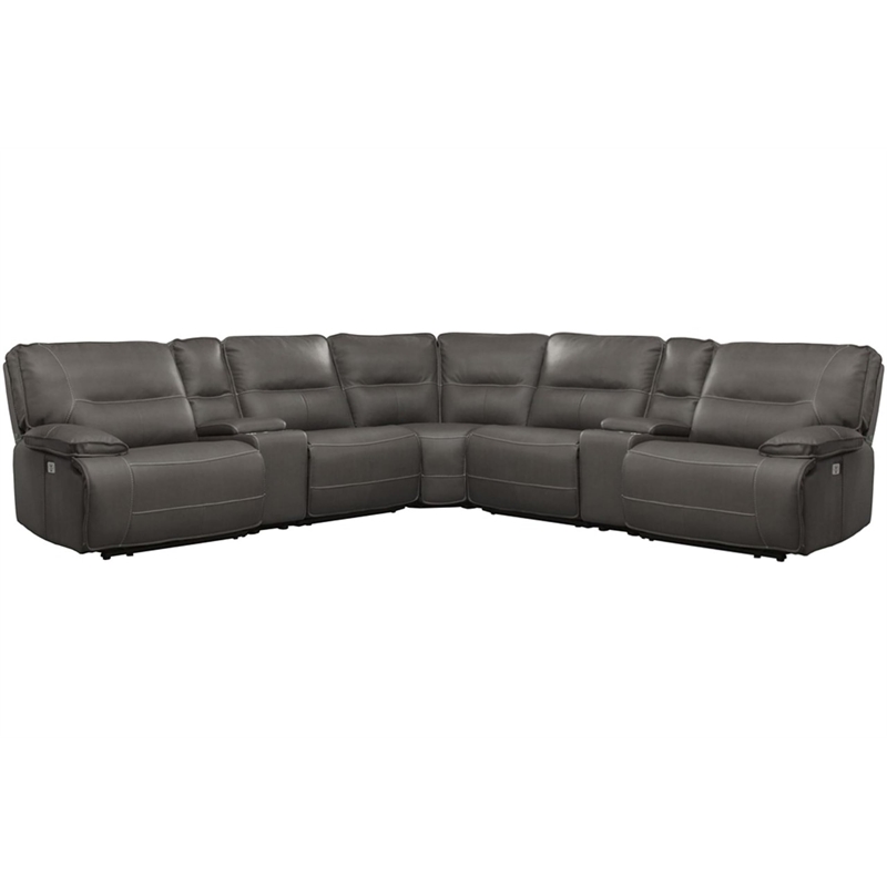 Spartacus Haze 7 Piece Power Reclining Adjustable Headrests Sectional