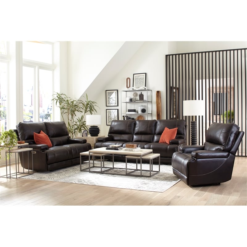 Parker Living Whitman Verona Coffee Cordless Power Recliner Two Pack