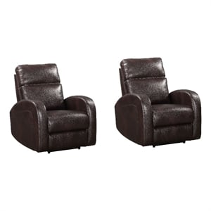 Parker Living Devin Pebble Brown Power Recliner Two Pack