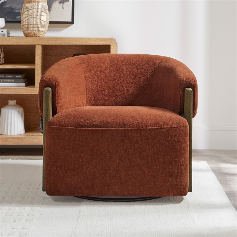 Parker Living Finley Island Rust Swivel Accent Chair