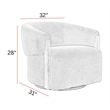 Parker Living Finley Island Teal Swivel Accent Chair