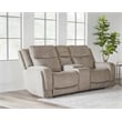 Parker Living Penfield Power ZeroG Console Loveseat with Heat Massage & Speaker
