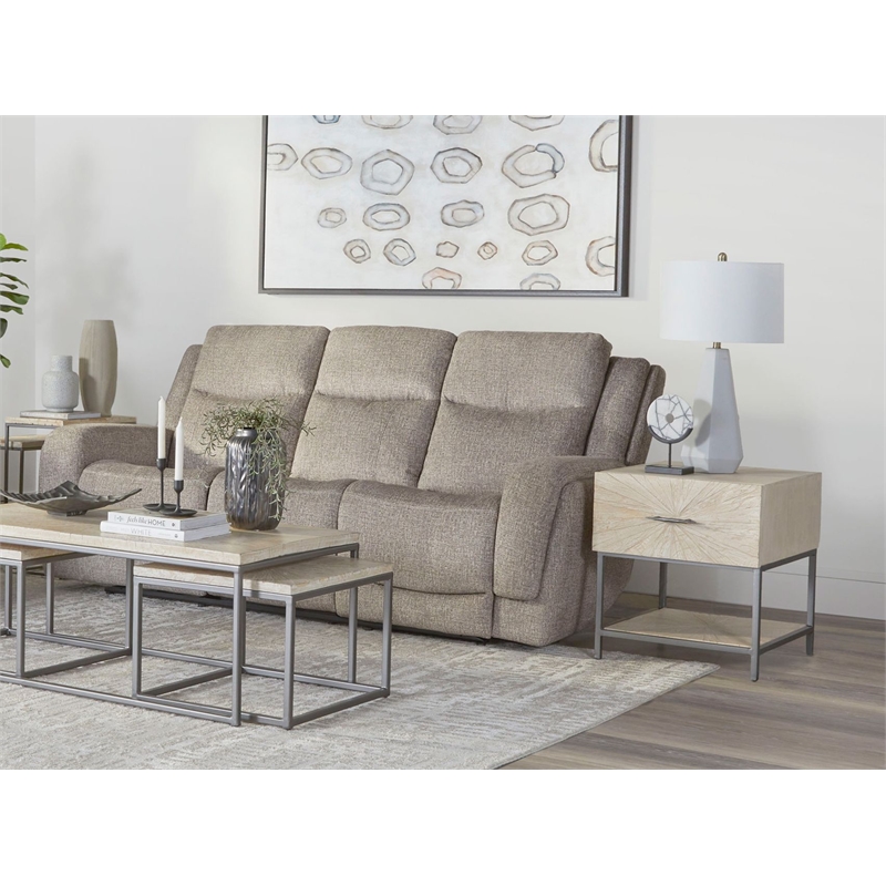 Parker Living Penfield Frappe Power Zero G Sofa with Heat Massage & Speaker