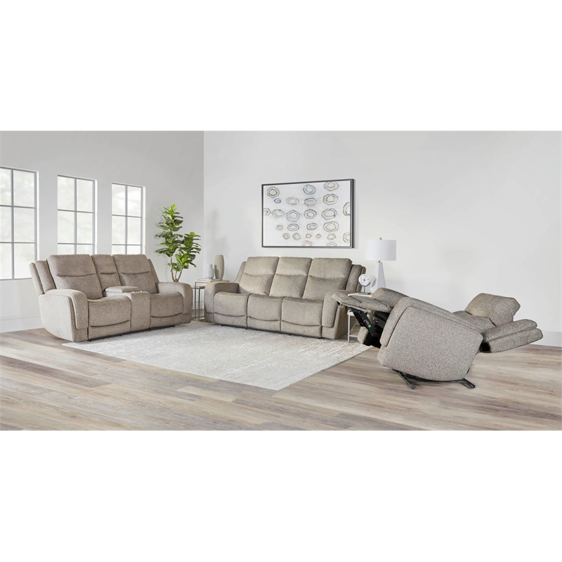 Parker Living Penfield Frappe Power Zero G Sofa with Heat Massage & Speaker