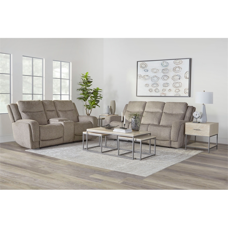 Parker Living Penfield Frappe Power Zero G Sofa with Heat Massage & Speaker