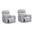 Parker Living Cascade Seamist Grey Power Recliner Two Pack