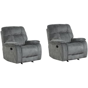 Parker Living Cooper - Shadow Grey Glider Recliner Two Pack