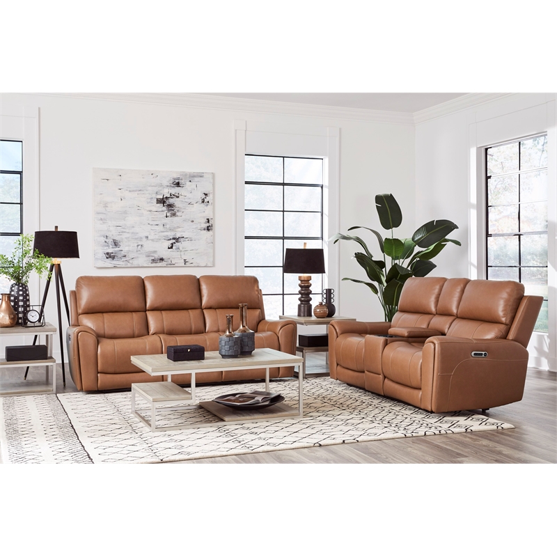 Parker Living Hancock - Apple Cider ZG Power Reclining Sofa and Loveseat