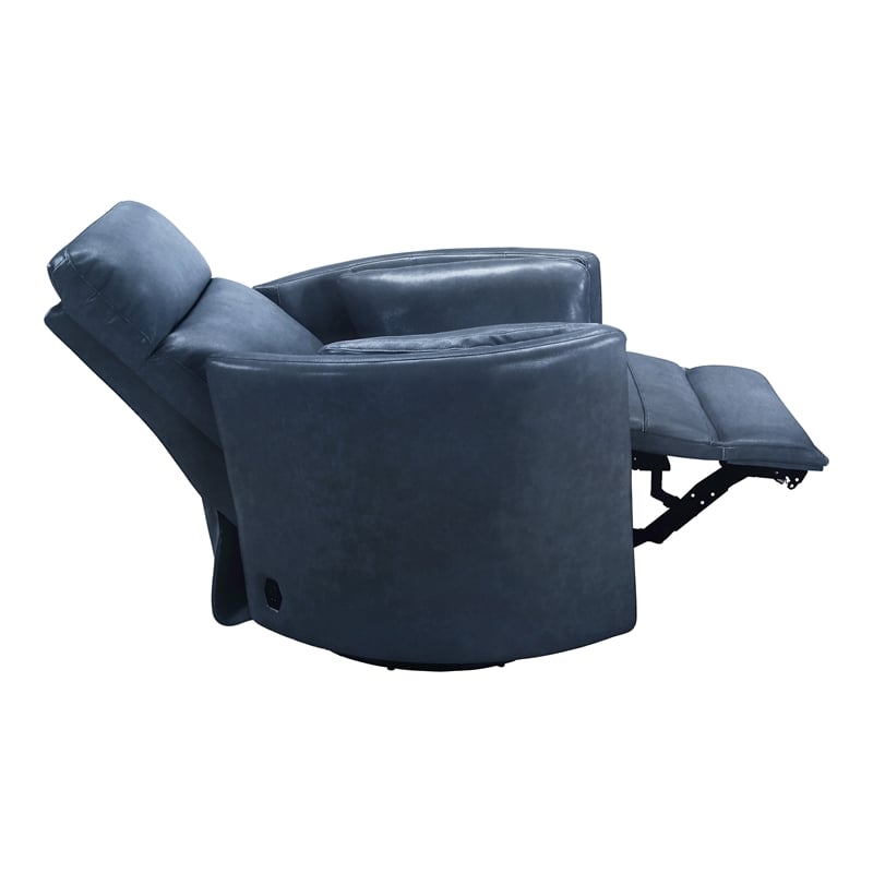 Parker Living Radius - Vintage Navy Power Swivel Glider Recliner