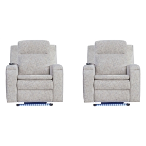 Parker Living Armstrong - Shore Power Recliner with Heat-Massage Two Pack