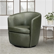Parker Living Barolo - Sage Italian Leather Swivel Club Chair Two Pack