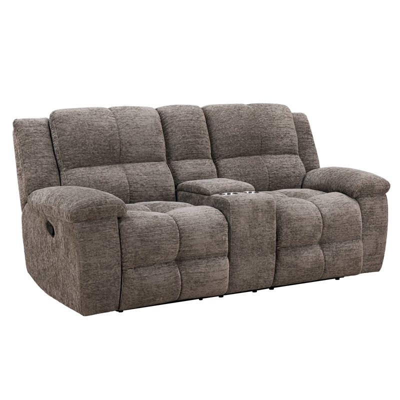 Parker Living Buster - Stone Manual Reclining Sofa and Loveseat