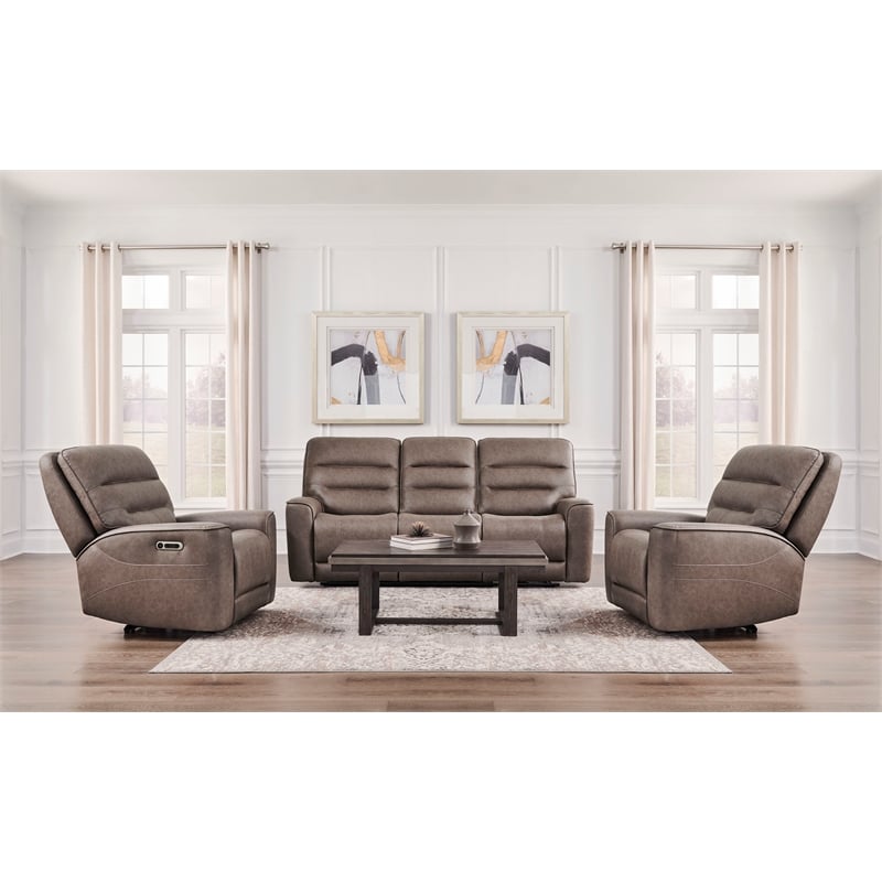 Parker Living Lawson - Sydney Brunette ZG Power Reclining Sofa and 2 Recliners