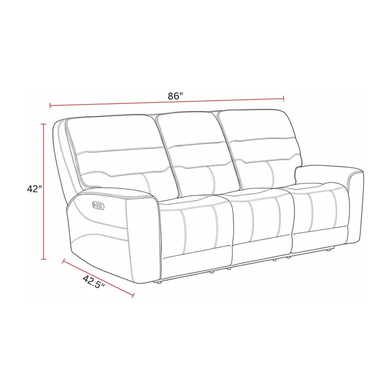 Parker Living Lawson - Sydney Brunette ZG Power Reclining Sofa and Loveseat