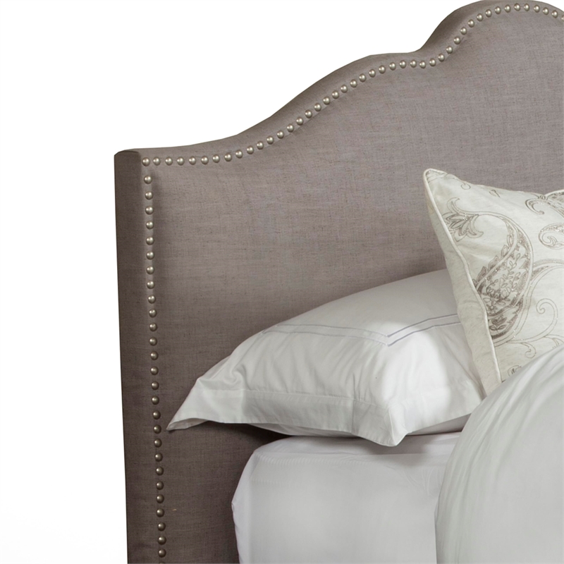 Parker Living Sleep Jamie Traditional Fabric California King Bed in Gray