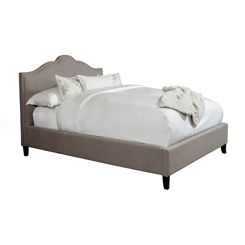 Parker Living Sleep Jamie Traditional Fabric California King Bed in Gray