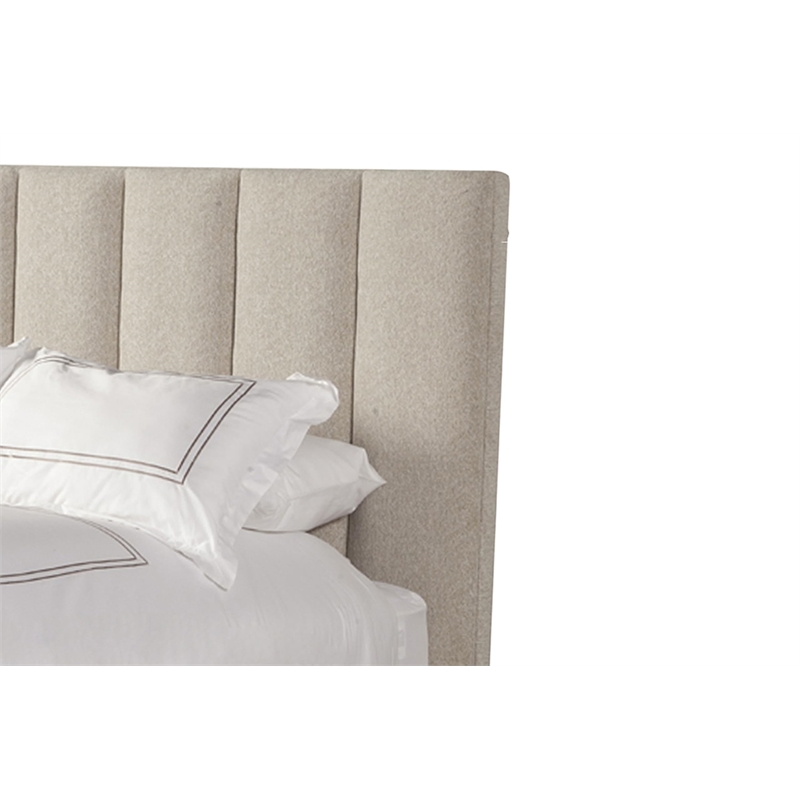 Parker Living Sleep Traditional Chenille Queen Bed in Dune Beige