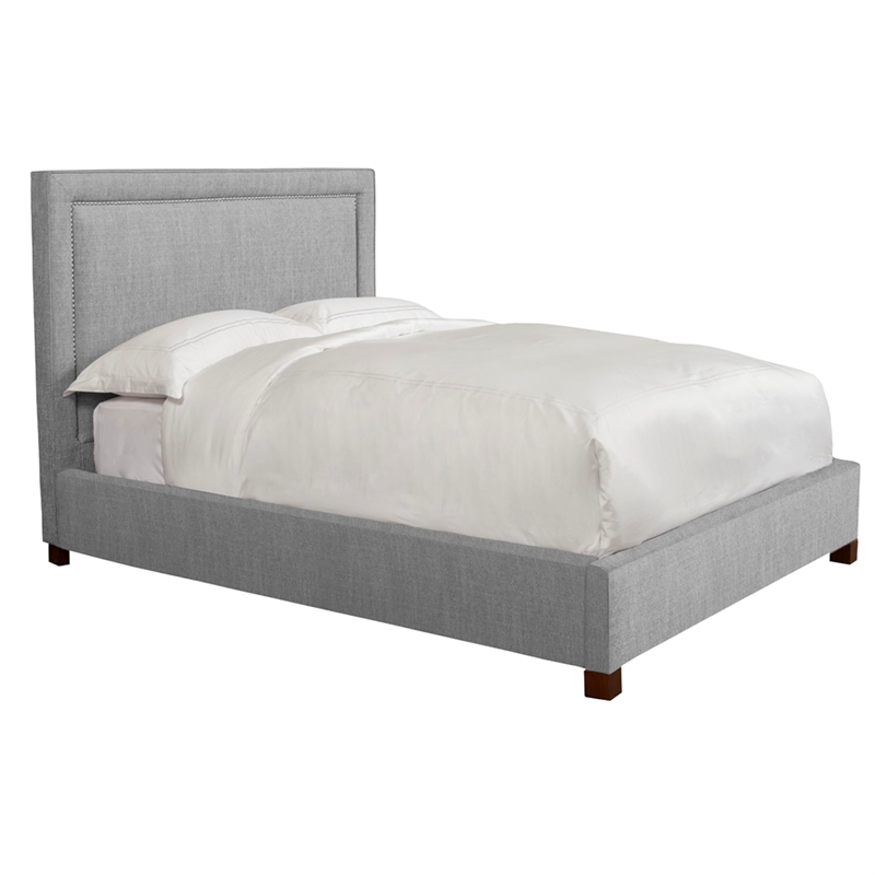 Parker Living Sleep Cody Traditional Fabric Queen Bed in Mineral Gray