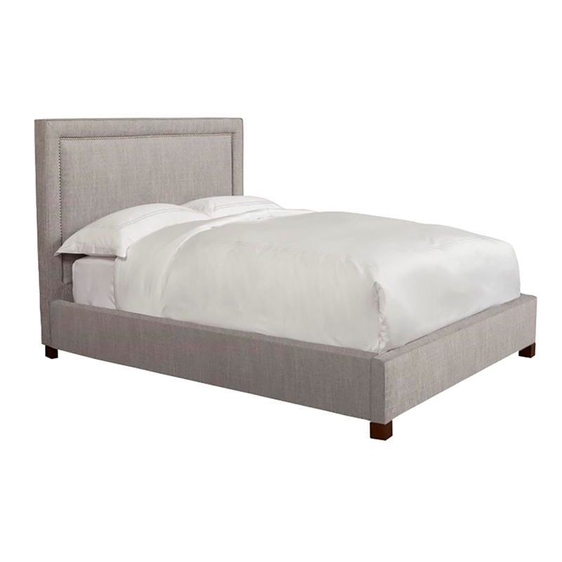 Parker Living Sleep Cody Traditional Fabric King Bed in Cork Taupe/Brown