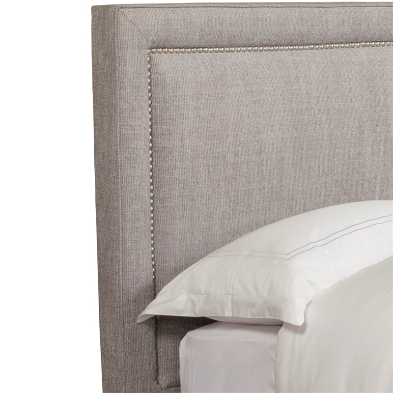 Parker Living Sleep Cody Traditional Fabric King Bed in Cork Taupe/Brown