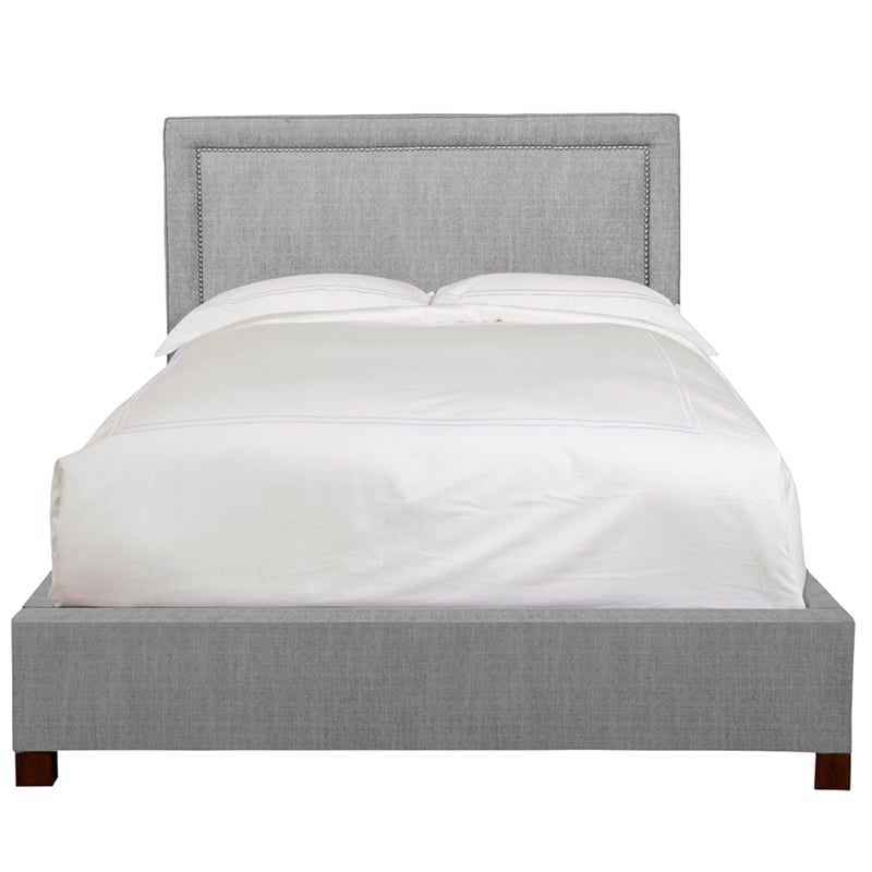 Parker Living Sleep Cody Traditional Fabric King Bed in Mineral Gray