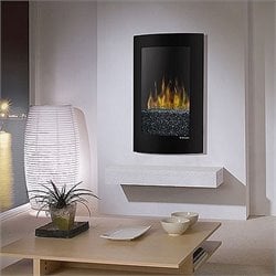   Wall Mount Electric Black Finish Fireplace 781052055063  